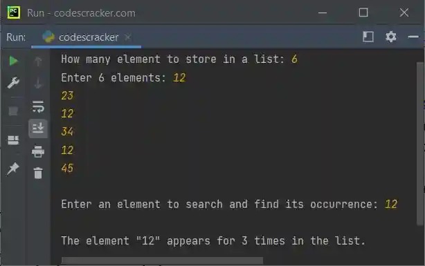 python count function example