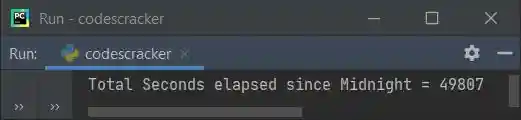 python count seconds elapsed since midnight