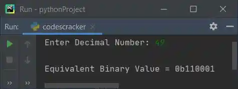 python decimal to binary using function