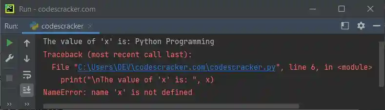 python del keyword example