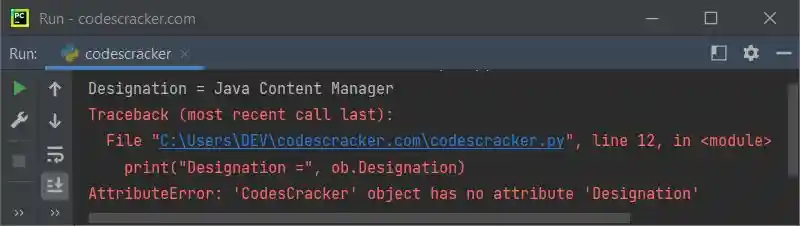 python delattr function