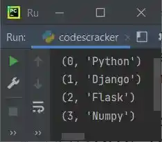 python enumerate function example