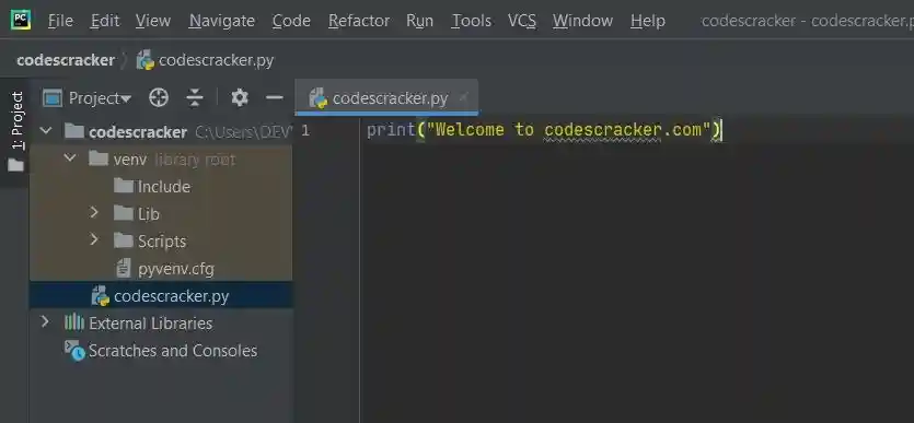 python environment setup pycharm