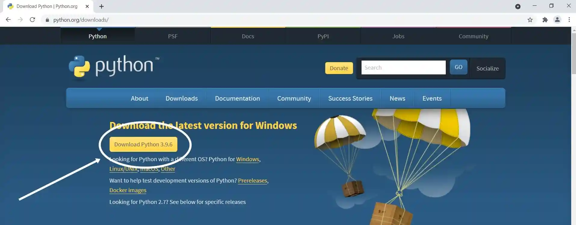 python environment setup windows