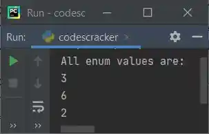 python example print all enum values
