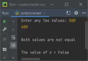 python false keyword
