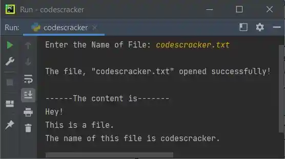 python file r opening mode
