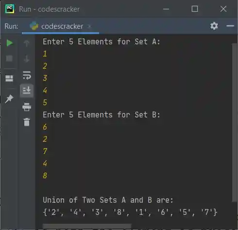 python find difference set of mathematical operations