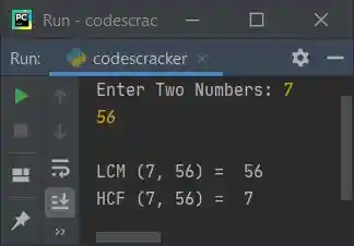 python find lcm gcd of two numbers