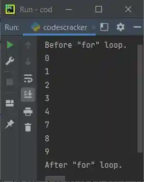 python for loop with pass keyword