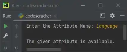 Python hasattr function