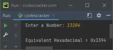 python hex function