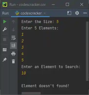 python linear search