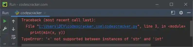 python min function program