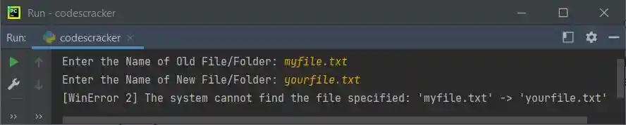 python os module rename example