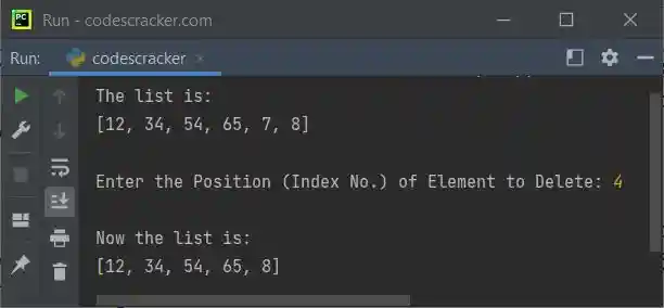 python pop function example