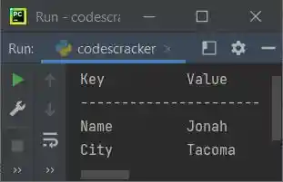 python print dictionary key value