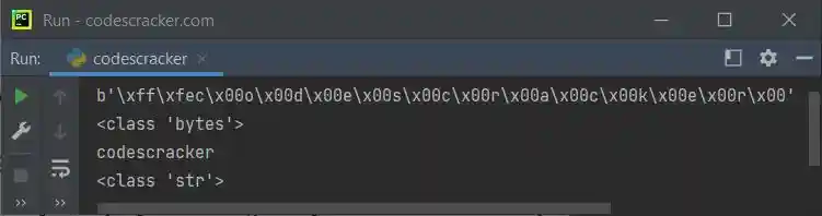 python program bytes to string