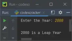 python check leap year