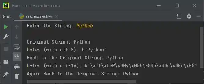 python program convert bytes to string