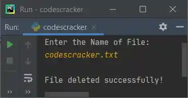 python program delete file