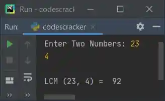 python find hcf and lcm
