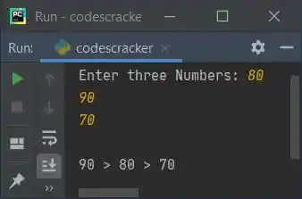 python find largest of three numbers