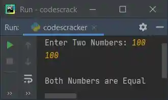python program greatest of two numbers