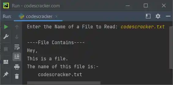 python program read a file