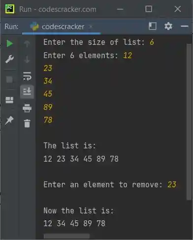 python remove function codes