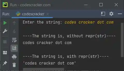 python repr function