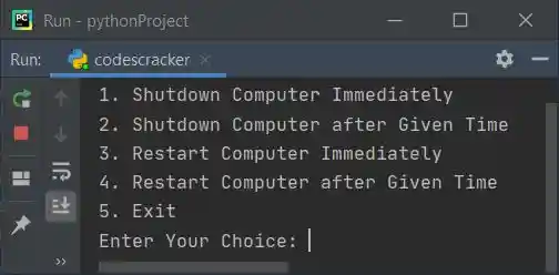 python restart computer