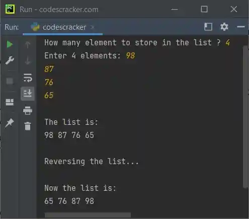 python reverse function