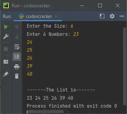 python while example