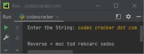 reverse string python