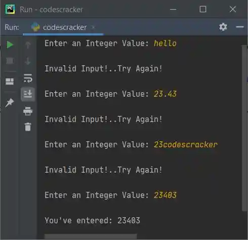 user input taking program python
