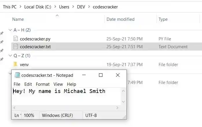 write function python
