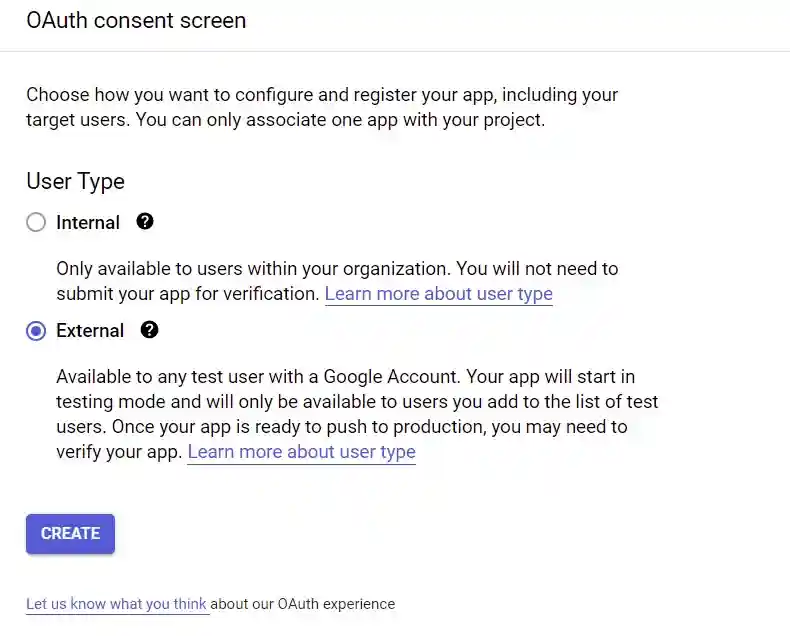 google oauth consent screen setup