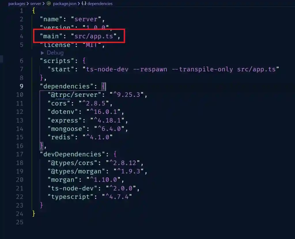 turn tRPC server to a library