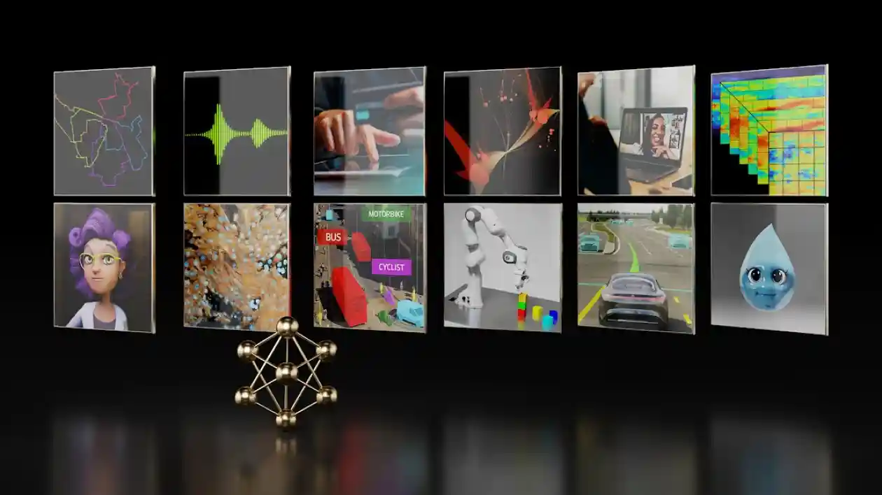 A collage of images showing DeepStream as a part of NVIDIA AI Enterprise to help deploy AI anywhere