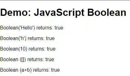 JavaScript Booleant