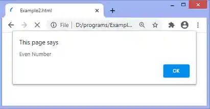 JavaScript ternary operator