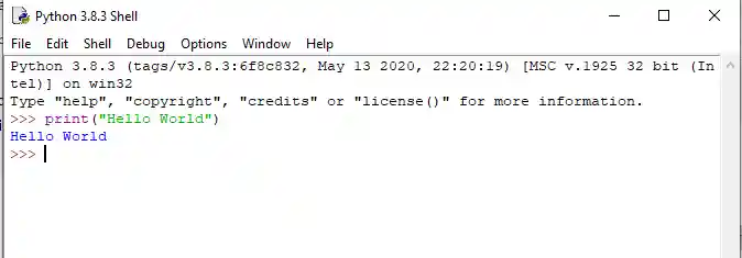 First Python Program