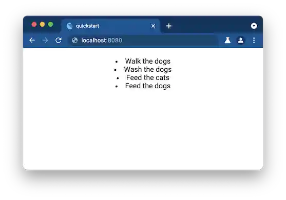 Running the revised app