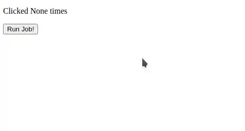 Disable button while callback is running example