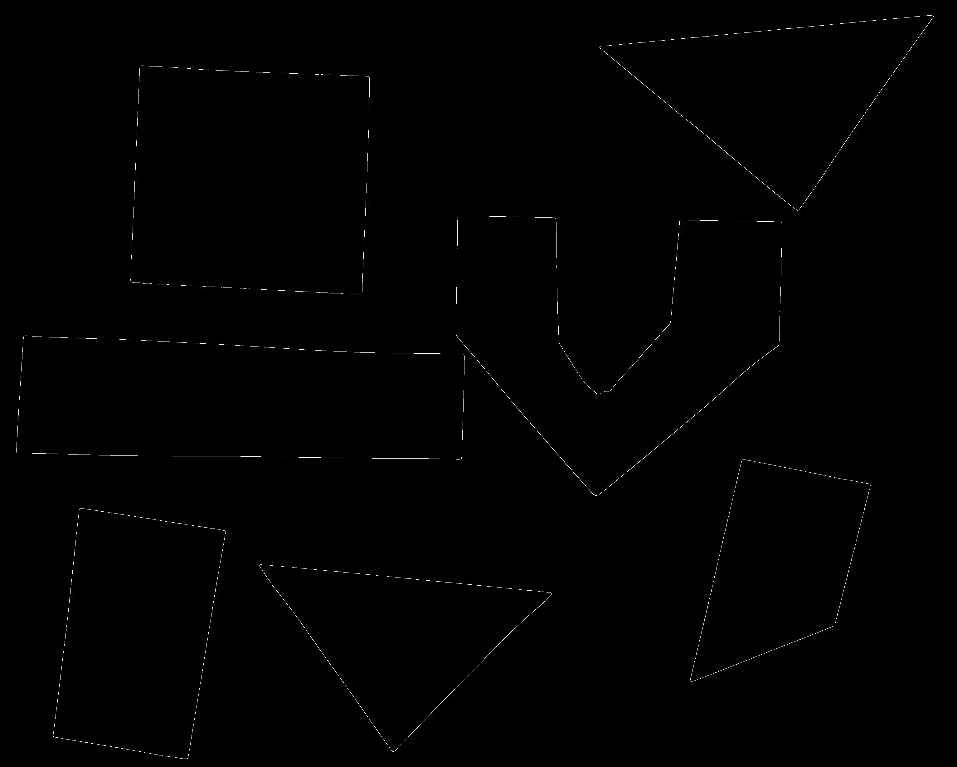 Output file of Canny edge detection