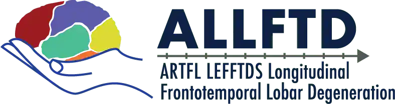 logo for the ARTFL-LEFFTDS Longitudinal Frontotemporal Lobar Degeneration (ALLFTD) research study