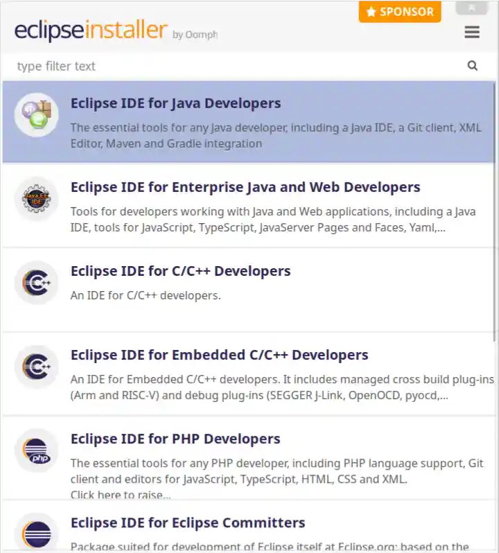 Eclipse Installer