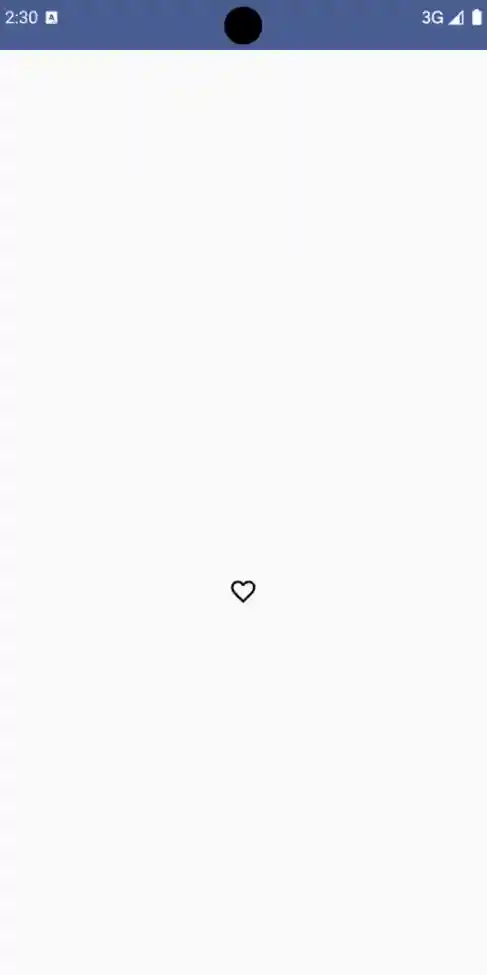 A favorite toggle icon button (a heart) in its unselected state (unfilled).