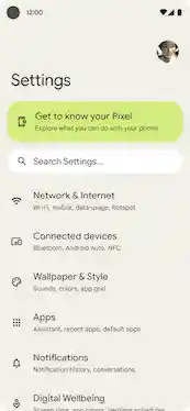 Overscroll using stretch effect at the edge of the container